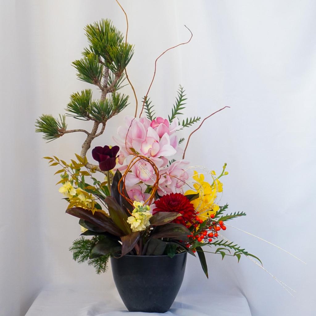 【お正月アレンジ】■トール/送料込み※着日指定なしのご注文で29日のお届け