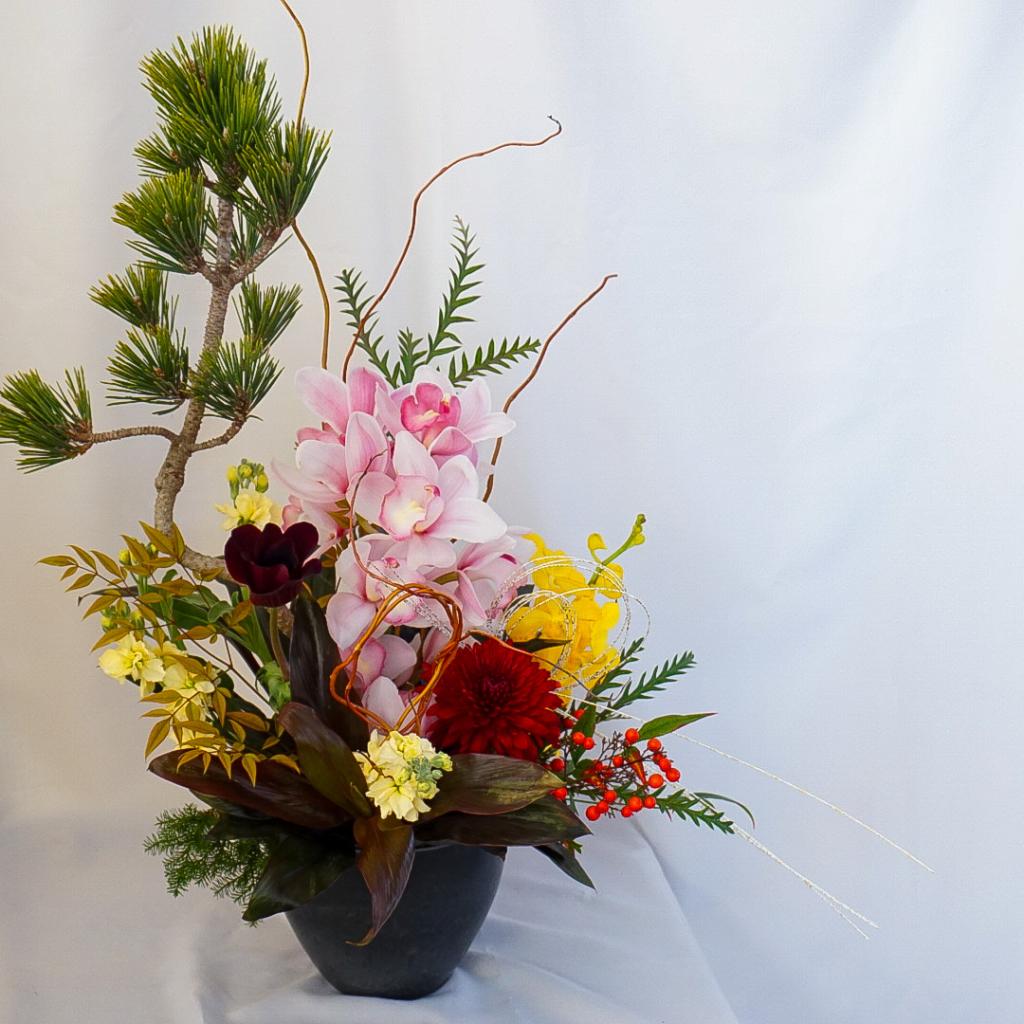 【お正月アレンジ】■トール/送料込み※着日指定なしのご注文で29日のお届け