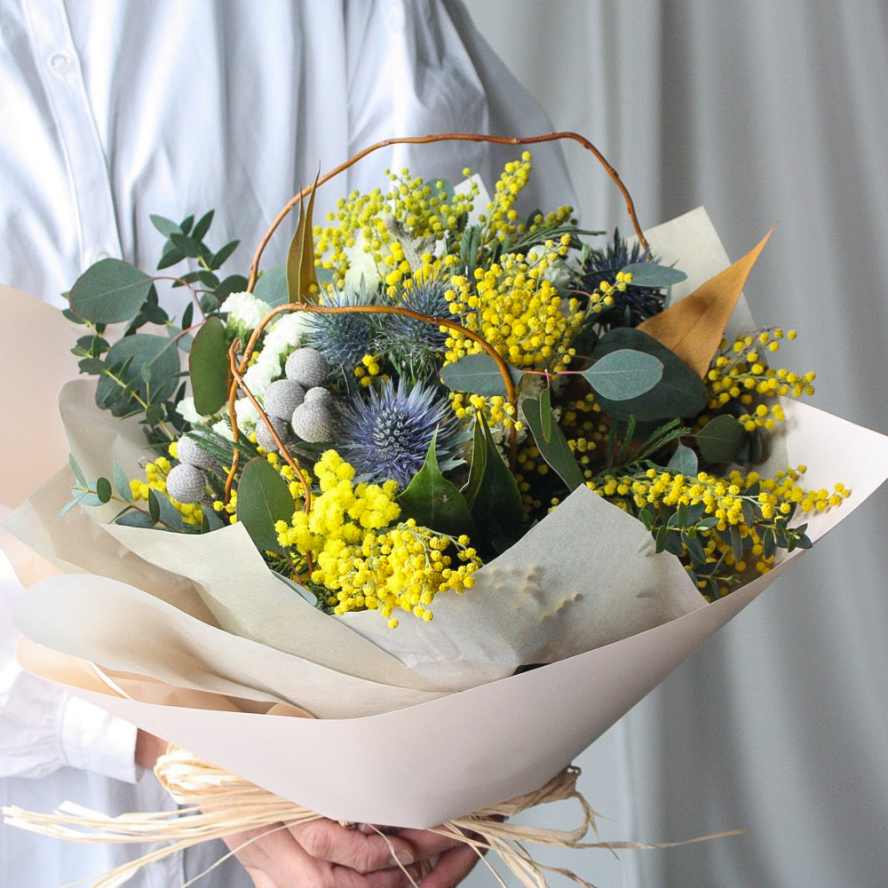 【ドライになる花束】ミモザの花束/送料込み※ご注文から1~5日後発送/着日指定不可商品