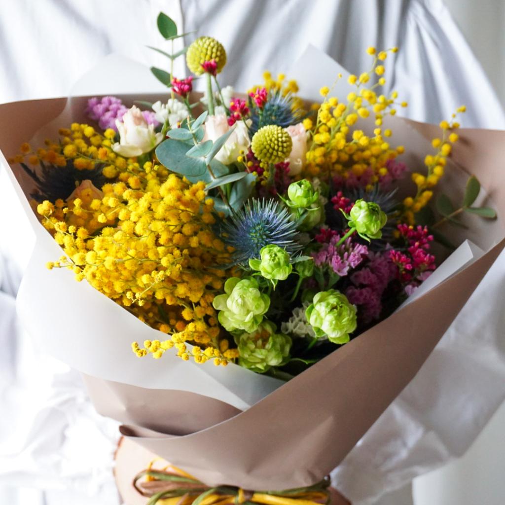 【ドライになる花束】ミモザの花束/COLORFUL 送料込み※ご注文から1~5日後発送/着日指定不可商品