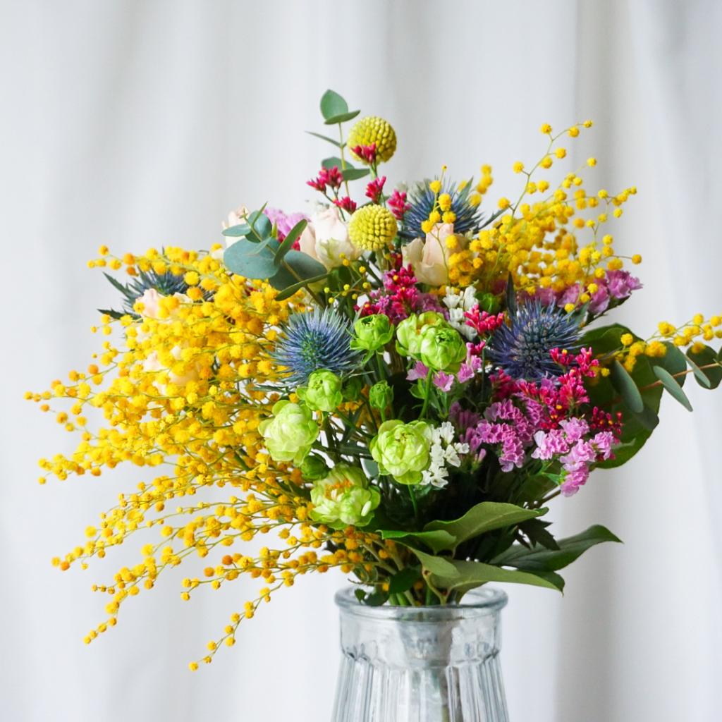 【ドライになる花束】ミモザの花束/COLORFUL 送料込み※ご注文から1~5日後発送/着日指定不可商品