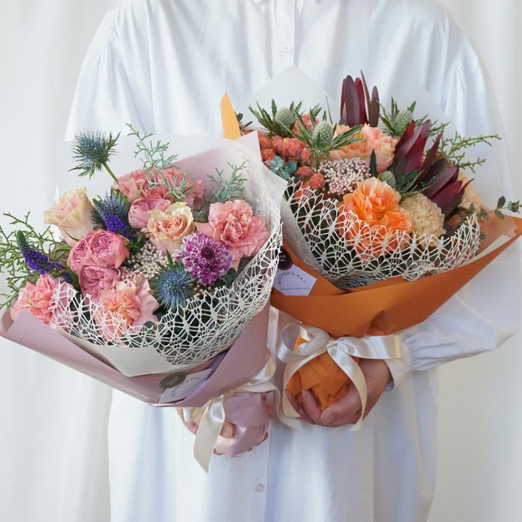 【母の日限定】カーネーションの花束 オレンジ/クール便＋¥330※お届け希望日の3週間前より受付開始
